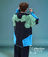 Color-matching shaggy sweater